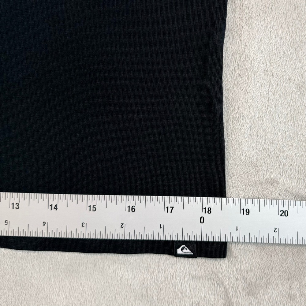 Quiksilver Mens Tank Top Black Graphic Surf Logo Small - Picture 5 of 9